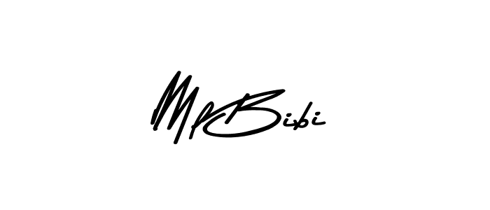 How to make Ml Bibi name signature. Use Asem Kandis PERSONAL USE style for creating short signs online. This is the latest handwritten sign. Ml Bibi signature style 9 images and pictures png