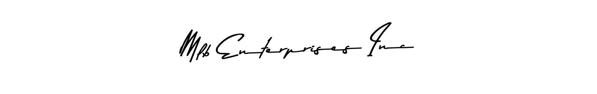 Asem Kandis PERSONAL USE is a professional signature style that is perfect for those who want to add a touch of class to their signature. It is also a great choice for those who want to make their signature more unique. Get Mlb Enterprises Inc name to fancy signature for free. Mlb Enterprises Inc signature style 9 images and pictures png