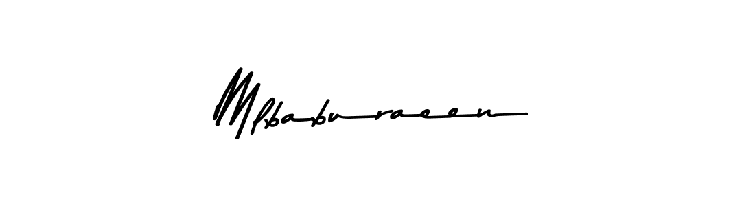 Asem Kandis PERSONAL USE is a professional signature style that is perfect for those who want to add a touch of class to their signature. It is also a great choice for those who want to make their signature more unique. Get Mlbaburaeen name to fancy signature for free. Mlbaburaeen signature style 9 images and pictures png