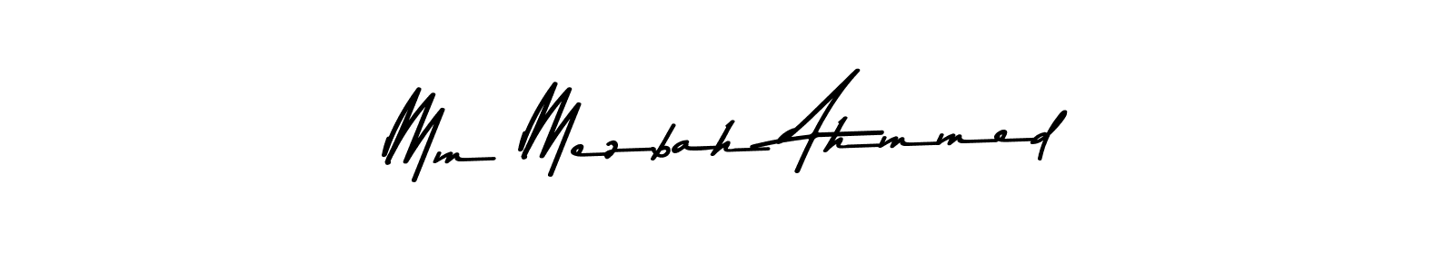 Asem Kandis PERSONAL USE is a professional signature style that is perfect for those who want to add a touch of class to their signature. It is also a great choice for those who want to make their signature more unique. Get Mm Mezbah Ahmmed name to fancy signature for free. Mm Mezbah Ahmmed signature style 9 images and pictures png