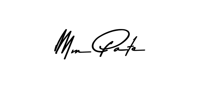 How to make Mm Pate signature? Asem Kandis PERSONAL USE is a professional autograph style. Create handwritten signature for Mm Pate name. Mm Pate signature style 9 images and pictures png