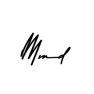 Create a beautiful signature design for name Mmd. With this signature (Asem Kandis PERSONAL USE) fonts, you can make a handwritten signature for free. Mmd signature style 9 images and pictures png