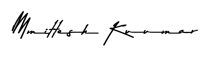 Get an exclusive digital autograph for Mmittesh Kuumar. The Asem Kandis PERSONAL USE typeface captures the charm of real penmanship on paper. Mmittesh Kuumar signature style 9 images and pictures png