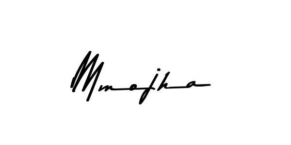How to make Mmojha name signature. Use Asem Kandis PERSONAL USE style for creating short signs online. This is the latest handwritten sign. Mmojha signature style 9 images and pictures png