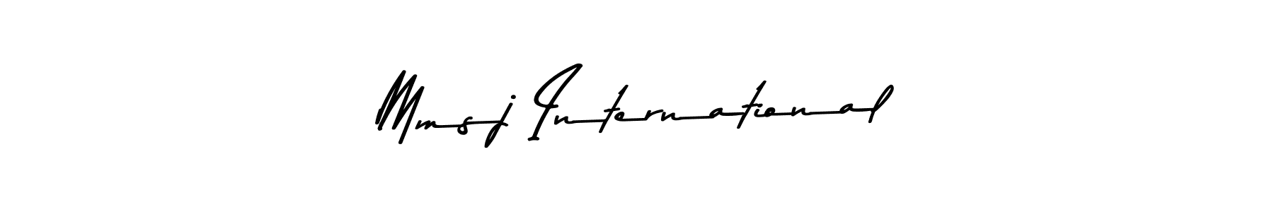 How to make Mmsj International signature? Asem Kandis PERSONAL USE is a professional autograph style. Create handwritten signature for Mmsj International name. Mmsj International signature style 9 images and pictures png
