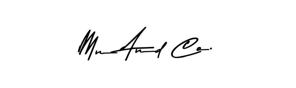 Create a beautiful signature design for name Mn And Co.. With this signature (Asem Kandis PERSONAL USE) fonts, you can make a handwritten signature for free. Mn And Co. signature style 9 images and pictures png