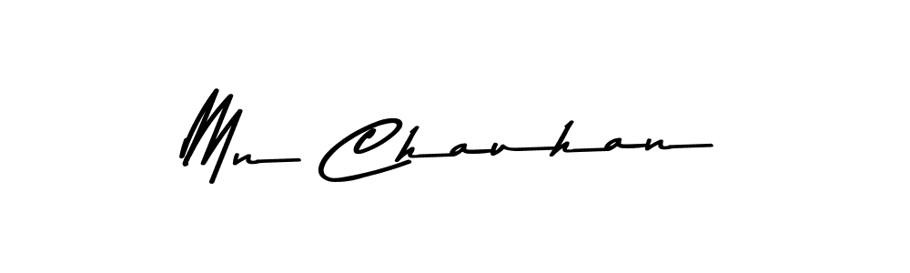 Design your own signature with our free online signature maker. With this signature software, you can create a handwritten (Asem Kandis PERSONAL USE) signature for name Mn Chauhan. Mn Chauhan signature style 9 images and pictures png