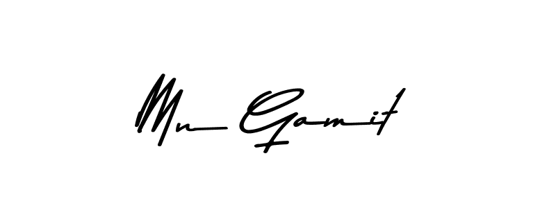 How to make Mn Gamit name signature. Use Asem Kandis PERSONAL USE style for creating short signs online. This is the latest handwritten sign. Mn Gamit signature style 9 images and pictures png