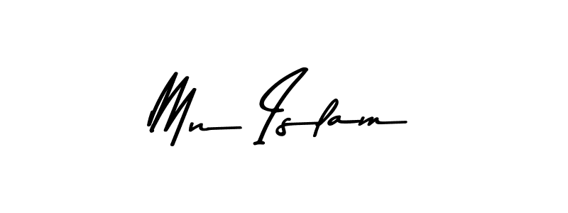 Design your own signature with our free online signature maker. With this signature software, you can create a handwritten (Asem Kandis PERSONAL USE) signature for name Mn Islam. Mn Islam signature style 9 images and pictures png