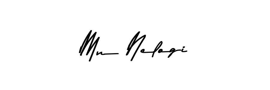 Design your own signature with our free online signature maker. With this signature software, you can create a handwritten (Asem Kandis PERSONAL USE) signature for name Mn Nelogi. Mn Nelogi signature style 9 images and pictures png