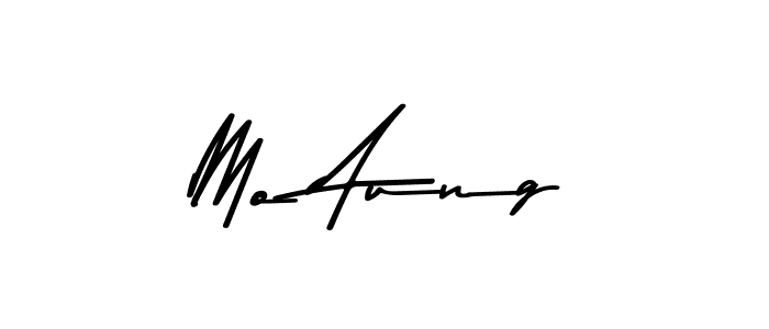 Create a beautiful signature design for name Mo Aung. With this signature (Asem Kandis PERSONAL USE) fonts, you can make a handwritten signature for free. Mo Aung signature style 9 images and pictures png