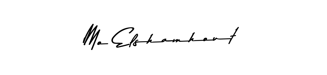 This is the best signature style for the Mo Elshamhout name. Also you like these signature font (Asem Kandis PERSONAL USE). Mix name signature. Mo Elshamhout signature style 9 images and pictures png