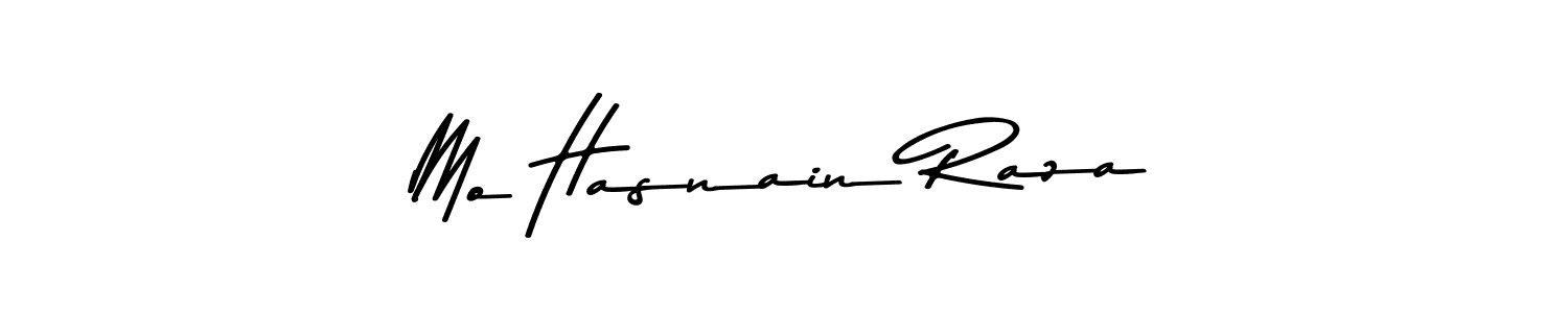 Create a beautiful signature design for name Mo Hasnain Raza. With this signature (Asem Kandis PERSONAL USE) fonts, you can make a handwritten signature for free. Mo Hasnain Raza signature style 9 images and pictures png