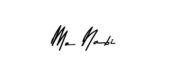 Use a signature maker to create a handwritten signature online. With this signature software, you can design (Asem Kandis PERSONAL USE) your own signature for name Mo Nabi. Mo Nabi signature style 9 images and pictures png