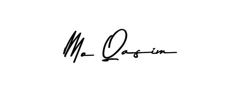 How to make Mo Qasim name signature. Use Asem Kandis PERSONAL USE style for creating short signs online. This is the latest handwritten sign. Mo Qasim signature style 9 images and pictures png
