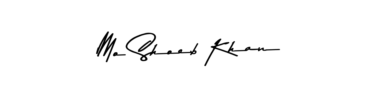 Use a signature maker to create a handwritten signature online. With this signature software, you can design (Asem Kandis PERSONAL USE) your own signature for name Mo Shoeb Khan. Mo Shoeb Khan signature style 9 images and pictures png