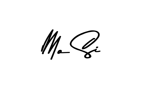 Create a beautiful signature design for name Mo Si. With this signature (Asem Kandis PERSONAL USE) fonts, you can make a handwritten signature for free. Mo Si signature style 9 images and pictures png