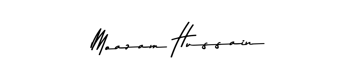 Make a beautiful signature design for name Moazam Hussain. Use this online signature maker to create a handwritten signature for free. Moazam Hussain signature style 9 images and pictures png