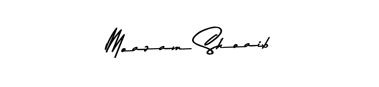 This is the best signature style for the Moazam Shoaib name. Also you like these signature font (Asem Kandis PERSONAL USE). Mix name signature. Moazam Shoaib signature style 9 images and pictures png