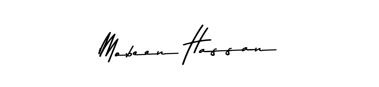 The best way (Asem Kandis PERSONAL USE) to make a short signature is to pick only two or three words in your name. The name Mobeen Hassan include a total of six letters. For converting this name. Mobeen Hassan signature style 9 images and pictures png