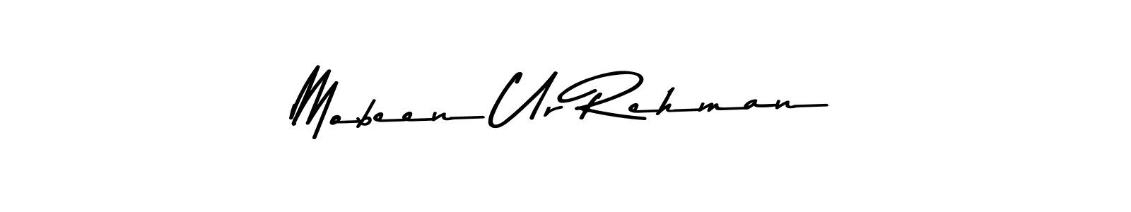 The best way (Asem Kandis PERSONAL USE) to make a short signature is to pick only two or three words in your name. The name Mobeen Ur Rehman include a total of six letters. For converting this name. Mobeen Ur Rehman signature style 9 images and pictures png