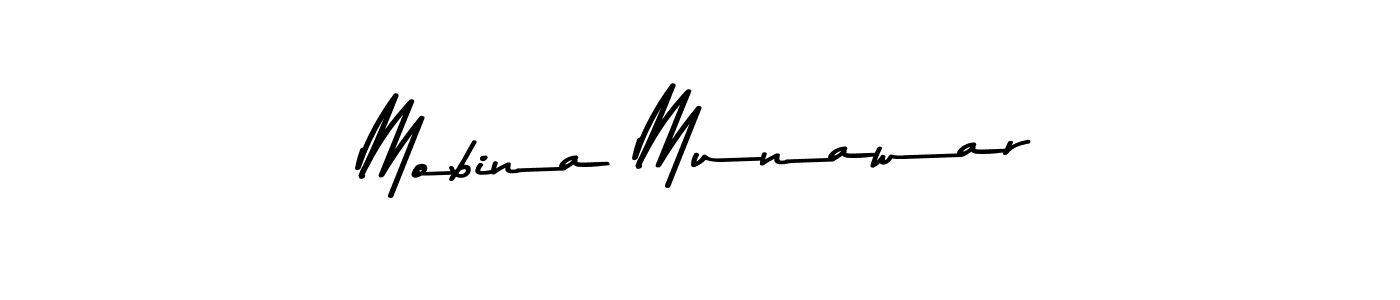 Design your own signature with our free online signature maker. With this signature software, you can create a handwritten (Asem Kandis PERSONAL USE) signature for name Mobina Munawar. Mobina Munawar signature style 9 images and pictures png