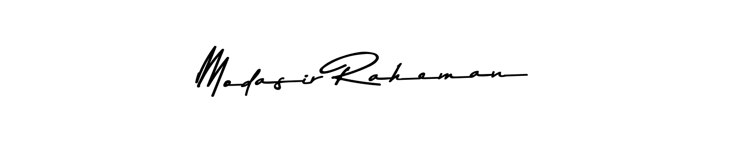 Make a beautiful signature design for name Modasir Raheman. Use this online signature maker to create a handwritten signature for free. Modasir Raheman signature style 9 images and pictures png