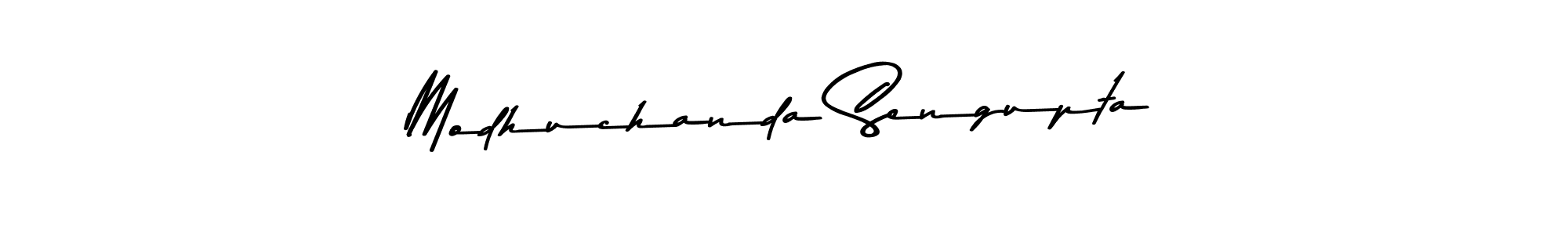 You should practise on your own different ways (Asem Kandis PERSONAL USE) to write your name (Modhuchanda Sengupta) in signature. don't let someone else do it for you. Modhuchanda Sengupta signature style 9 images and pictures png