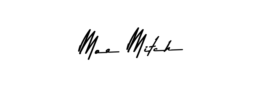 Make a beautiful signature design for name Moe Mitch. With this signature (Asem Kandis PERSONAL USE) style, you can create a handwritten signature for free. Moe Mitch signature style 9 images and pictures png