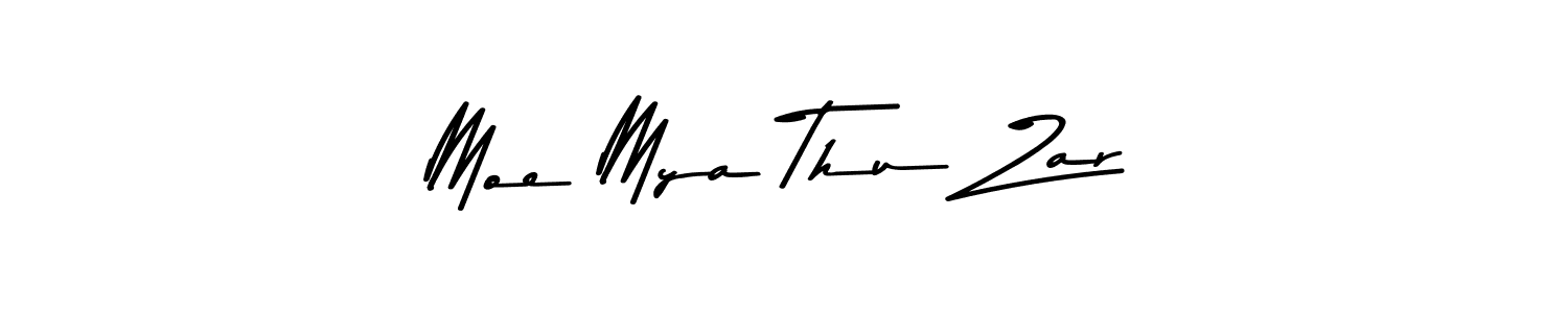 Moe Mya Thu Zar stylish signature style. Best Handwritten Sign (Asem Kandis PERSONAL USE) for my name. Handwritten Signature Collection Ideas for my name Moe Mya Thu Zar. Moe Mya Thu Zar signature style 9 images and pictures png