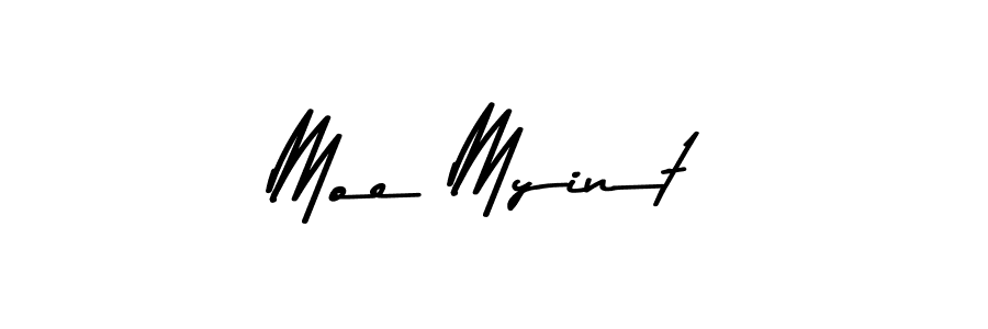 The best way (Asem Kandis PERSONAL USE) to make a short signature is to pick only two or three words in your name. The name Moe Myint include a total of six letters. For converting this name. Moe Myint signature style 9 images and pictures png