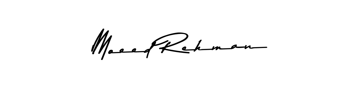 Create a beautiful signature design for name Moeed Rehman. With this signature (Asem Kandis PERSONAL USE) fonts, you can make a handwritten signature for free. Moeed Rehman signature style 9 images and pictures png