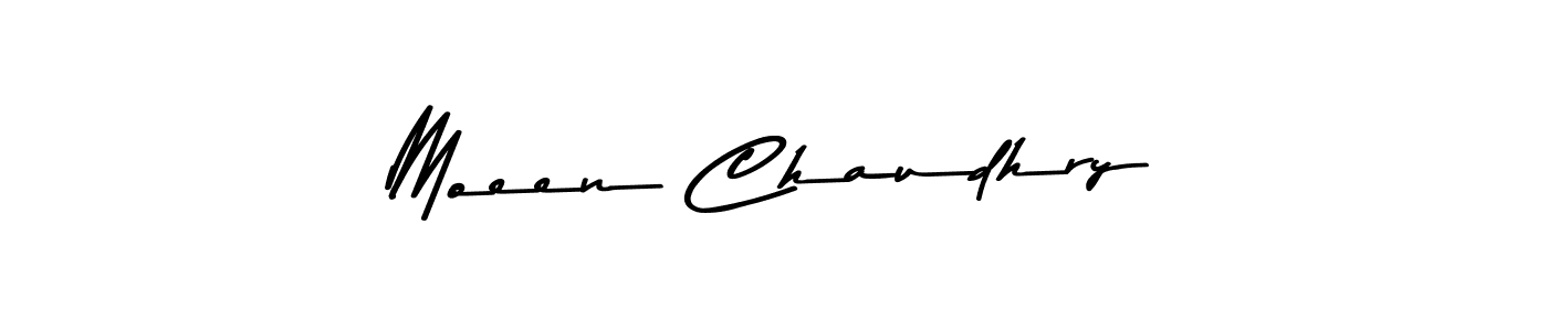 Design your own signature with our free online signature maker. With this signature software, you can create a handwritten (Asem Kandis PERSONAL USE) signature for name Moeen Chaudhry. Moeen Chaudhry signature style 9 images and pictures png