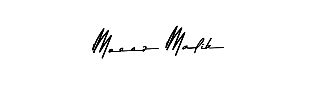 How to make Moeez Malik name signature. Use Asem Kandis PERSONAL USE style for creating short signs online. This is the latest handwritten sign. Moeez Malik signature style 9 images and pictures png
