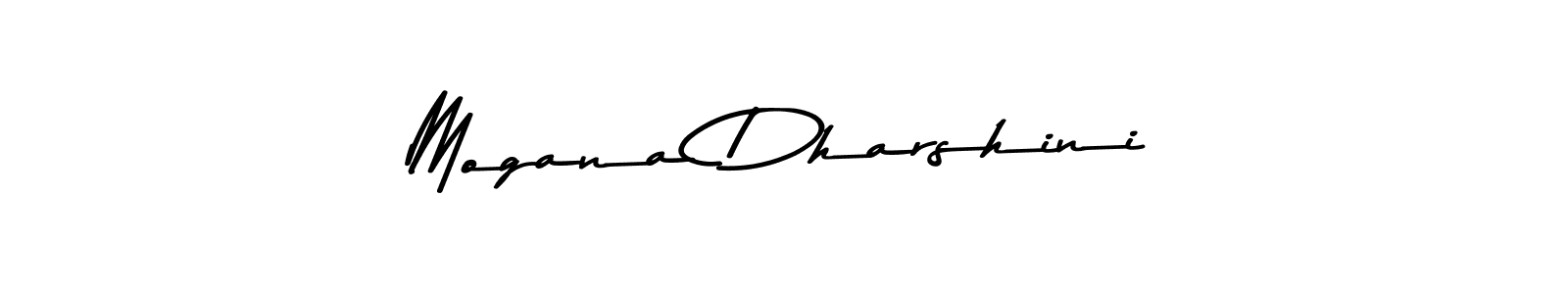 How to make Mogana Dharshini name signature. Use Asem Kandis PERSONAL USE style for creating short signs online. This is the latest handwritten sign. Mogana Dharshini signature style 9 images and pictures png