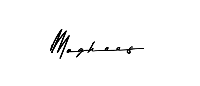 Design your own signature with our free online signature maker. With this signature software, you can create a handwritten (Asem Kandis PERSONAL USE) signature for name Moghees. Moghees signature style 9 images and pictures png