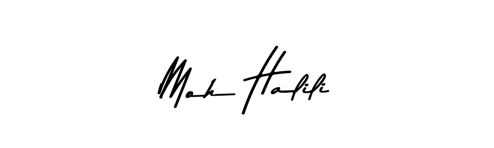 Also You can easily find your signature by using the search form. We will create Moh Halili name handwritten signature images for you free of cost using Asem Kandis PERSONAL USE sign style. Moh Halili signature style 9 images and pictures png