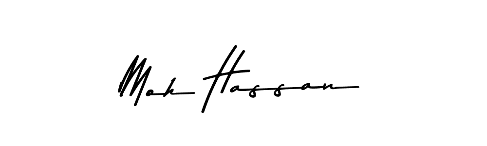 How to make Moh Hassan signature? Asem Kandis PERSONAL USE is a professional autograph style. Create handwritten signature for Moh Hassan name. Moh Hassan signature style 9 images and pictures png