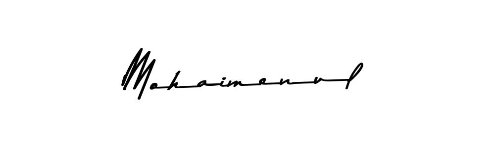 You should practise on your own different ways (Asem Kandis PERSONAL USE) to write your name (Mohaimenul) in signature. don't let someone else do it for you. Mohaimenul signature style 9 images and pictures png