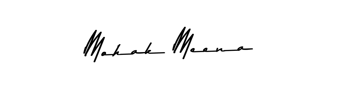 Use a signature maker to create a handwritten signature online. With this signature software, you can design (Asem Kandis PERSONAL USE) your own signature for name Mohak Meena. Mohak Meena signature style 9 images and pictures png