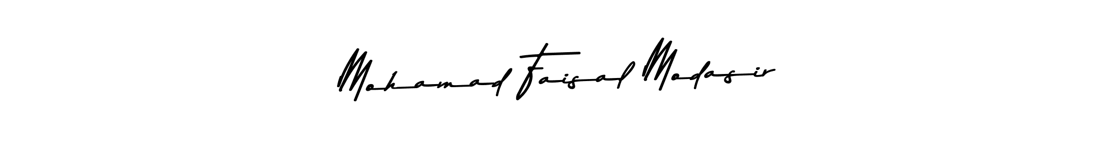 Make a beautiful signature design for name Mohamad Faisal Modasir. With this signature (Asem Kandis PERSONAL USE) style, you can create a handwritten signature for free. Mohamad Faisal Modasir signature style 9 images and pictures png