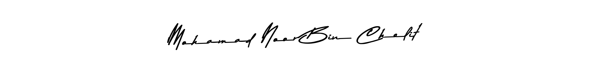 Mohamad Noor Bin Chelit stylish signature style. Best Handwritten Sign (Asem Kandis PERSONAL USE) for my name. Handwritten Signature Collection Ideas for my name Mohamad Noor Bin Chelit. Mohamad Noor Bin Chelit signature style 9 images and pictures png