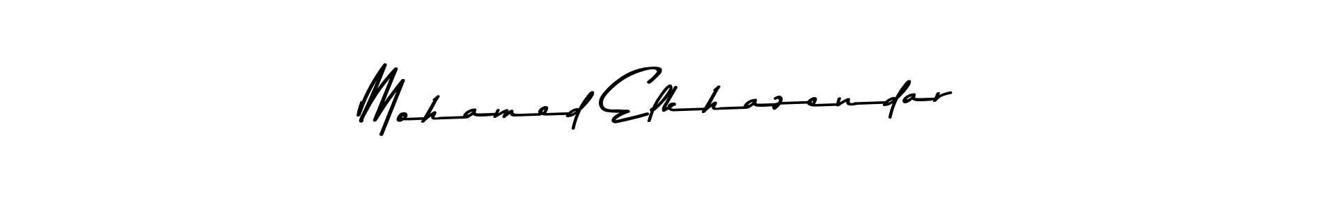 Use a signature maker to create a handwritten signature online. With this signature software, you can design (Asem Kandis PERSONAL USE) your own signature for name Mohamed Elkhazendar. Mohamed Elkhazendar signature style 9 images and pictures png