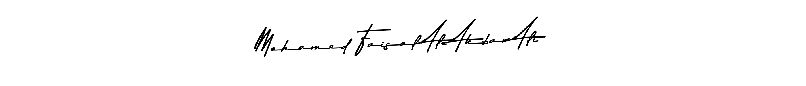 The best way (Asem Kandis PERSONAL USE) to make a short signature is to pick only two or three words in your name. The name Mohamed Faisal Ali Akbar Ali include a total of six letters. For converting this name. Mohamed Faisal Ali Akbar Ali signature style 9 images and pictures png