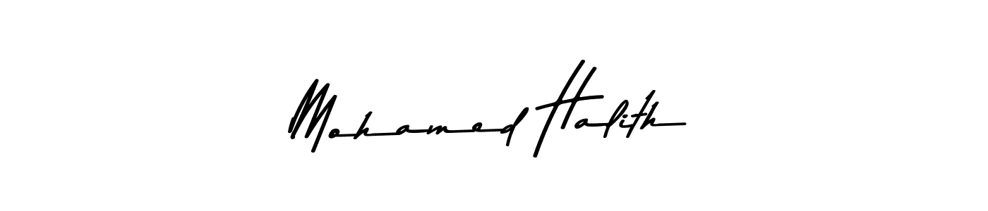 The best way (Asem Kandis PERSONAL USE) to make a short signature is to pick only two or three words in your name. The name Mohamed Halith include a total of six letters. For converting this name. Mohamed Halith signature style 9 images and pictures png