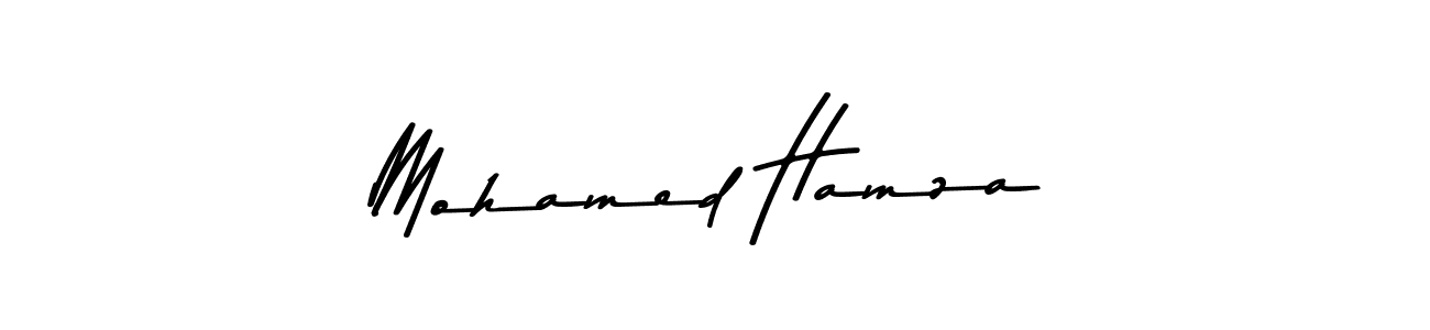 Create a beautiful signature design for name Mohamed Hamza. With this signature (Asem Kandis PERSONAL USE) fonts, you can make a handwritten signature for free. Mohamed Hamza signature style 9 images and pictures png