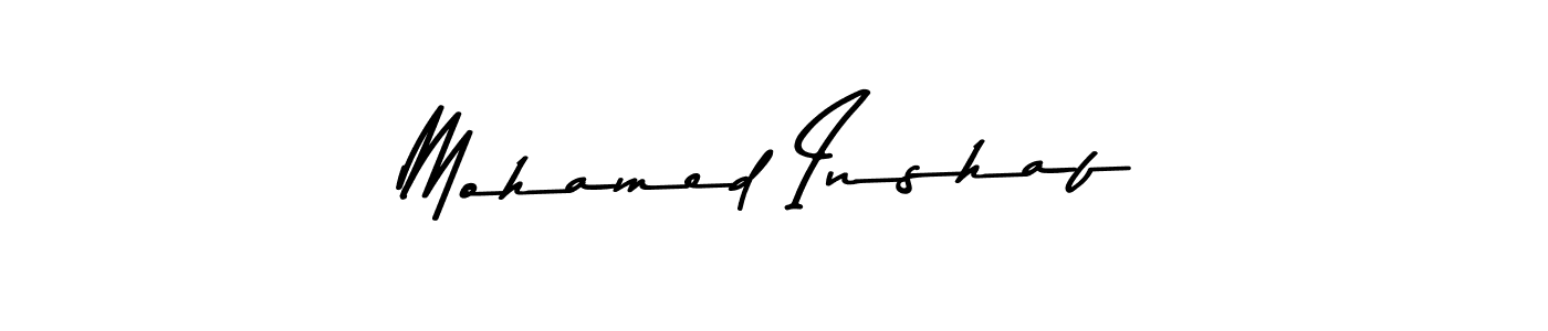 The best way (Asem Kandis PERSONAL USE) to make a short signature is to pick only two or three words in your name. The name Mohamed Inshaf include a total of six letters. For converting this name. Mohamed Inshaf signature style 9 images and pictures png