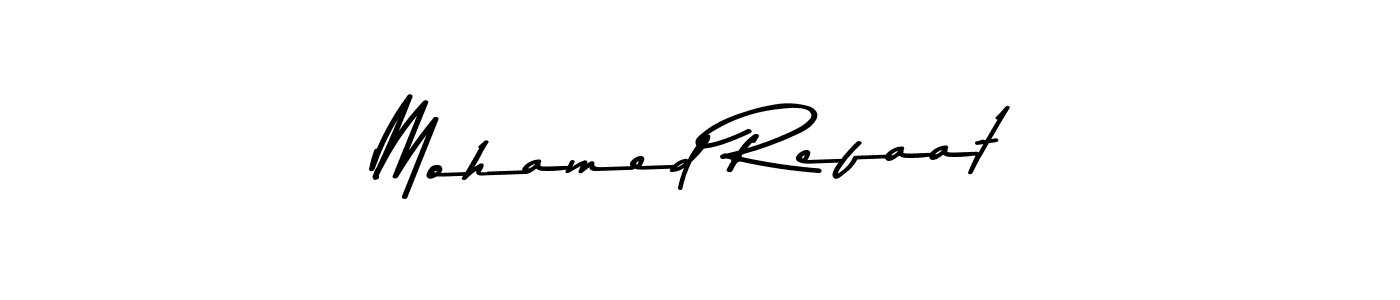 Design your own signature with our free online signature maker. With this signature software, you can create a handwritten (Asem Kandis PERSONAL USE) signature for name Mohamed Refaat. Mohamed Refaat signature style 9 images and pictures png