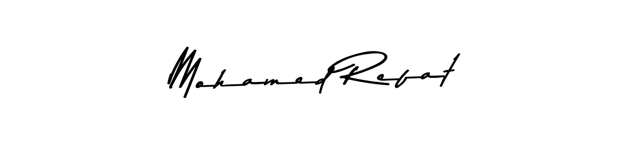 Design your own signature with our free online signature maker. With this signature software, you can create a handwritten (Asem Kandis PERSONAL USE) signature for name Mohamed Refat. Mohamed Refat signature style 9 images and pictures png
