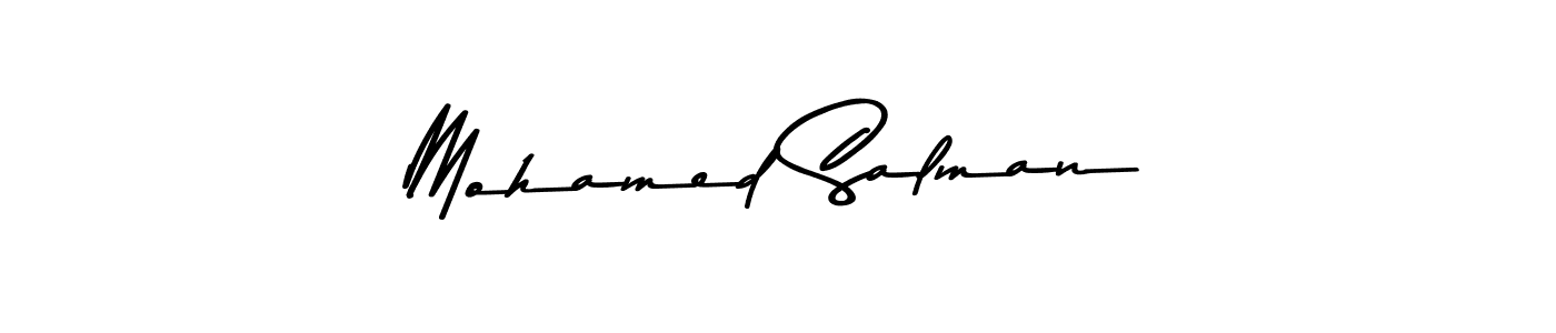 Mohamed Salman stylish signature style. Best Handwritten Sign (Asem Kandis PERSONAL USE) for my name. Handwritten Signature Collection Ideas for my name Mohamed Salman. Mohamed Salman signature style 9 images and pictures png